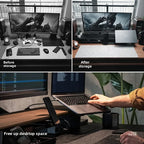 Cozya Aske Modular Walnut Riser System — Cozya Modern Desks & Workspace Accessories — view 6