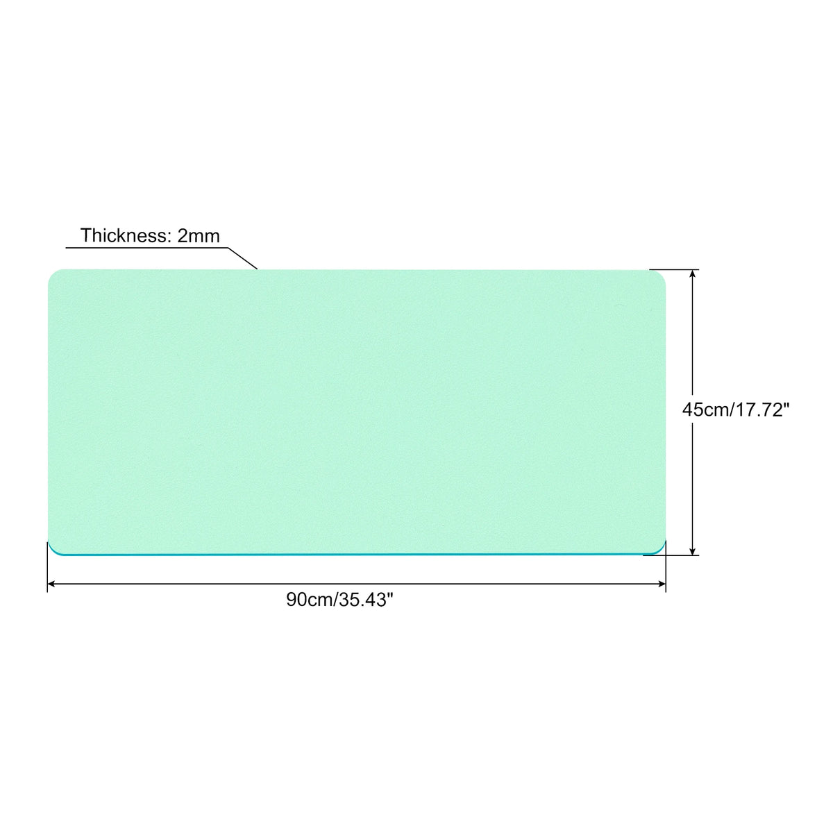 Cozya Edda Reversible Waterproof Desk Mat — Cozya Modern Desks & Workspace Accessories — view 2