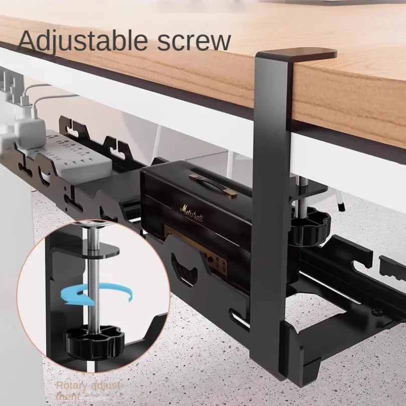 Cozya Sten Telescopic Under-Desk Rack — Cozya Modern Desks & Workspace Accessories — view 4