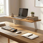 Cozya Halden Floating Wood Grain Riser — Cozya Modern Desks & Workspace Accessories