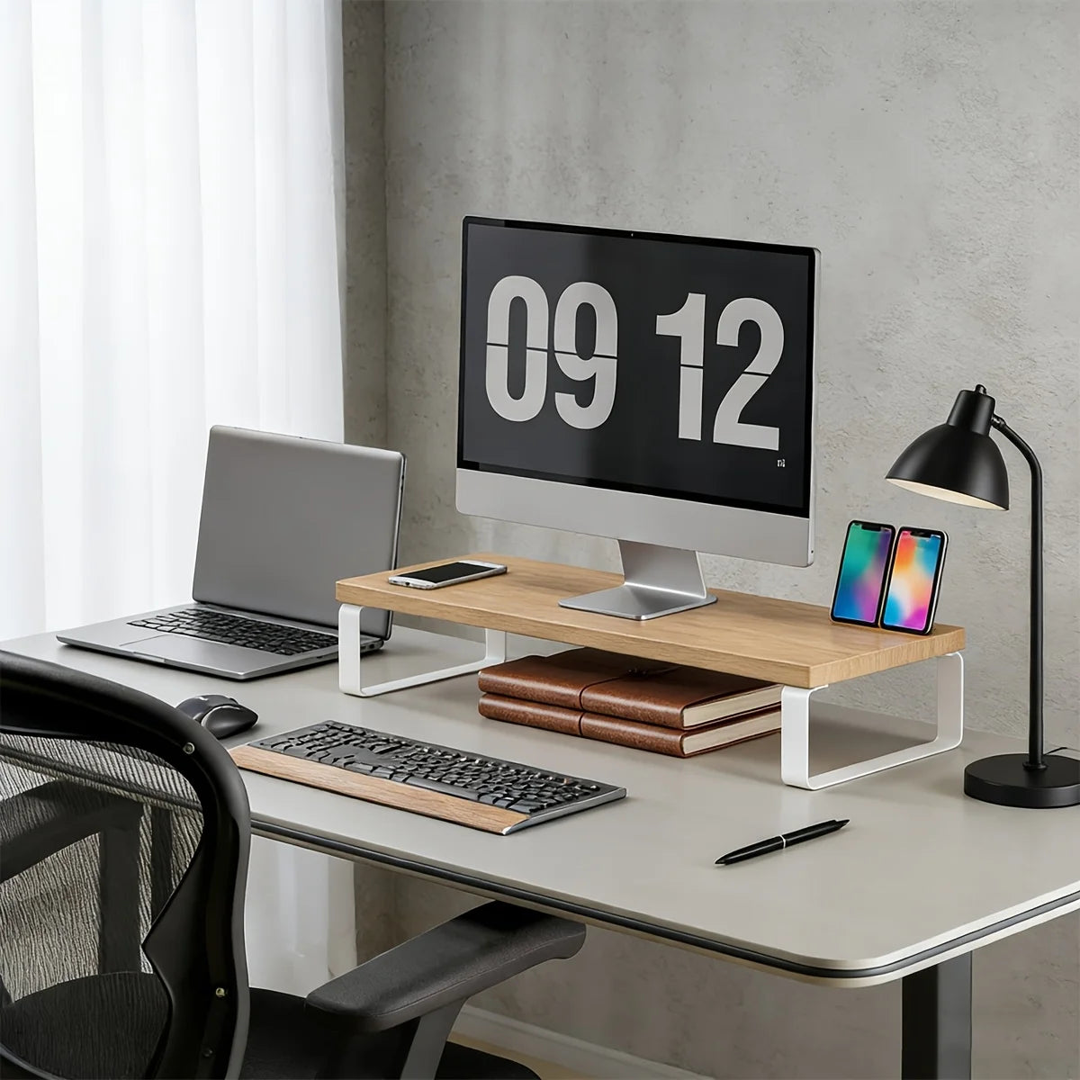 Cozya Lenna Minimalist Monitor Shelf — Cozya Modern Desks & Workspace Accessories — view 4