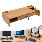 Cozya Dalen Riser with Lockable Drawer — Cozya Modern Desks & Workspace Accessories — view 2
