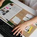 Cozya Linn Dual-Tone Desk Pad — Cozya Modern Desks & Workspace Accessories