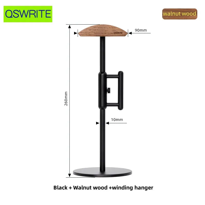 Cozya Ulva Minimalist Walnut Headphone Hook — Cozya Modern Desks & Workspace Accessories — view 3