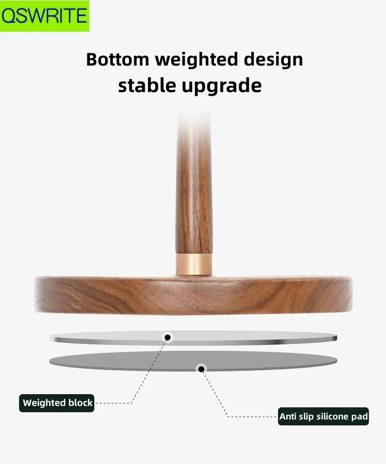 Cozya Soren Walnut Headphone Perch — Cozya Modern Desks & Workspace Accessories — view 4