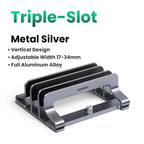 Cozya Vale Vertical Aluminium Laptop Dock — Cozya Modern Desks & Workspace Accessories — view 4