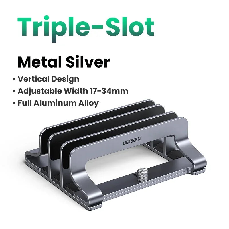 Cozya Vale Vertical Aluminium Laptop Dock — Cozya Modern Desks & Workspace Accessories — view 4