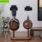 Cozya Soren Duo Walnut Headphone Perch — Cozya Modern Desks & Workspace Accessories