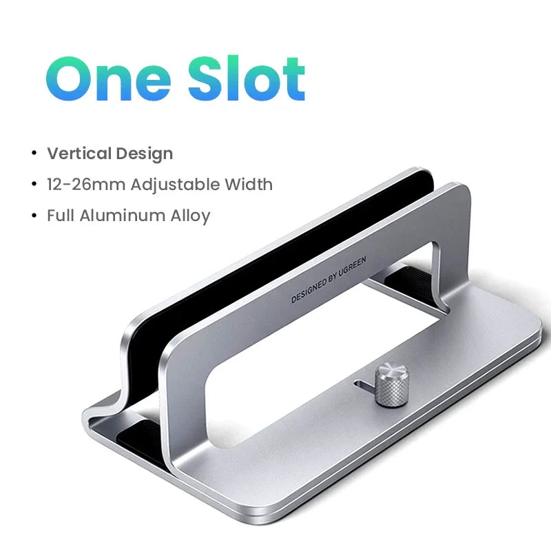 Cozya Vale Vertical Aluminium Laptop Dock — Cozya Modern Desks & Workspace Accessories — view 2