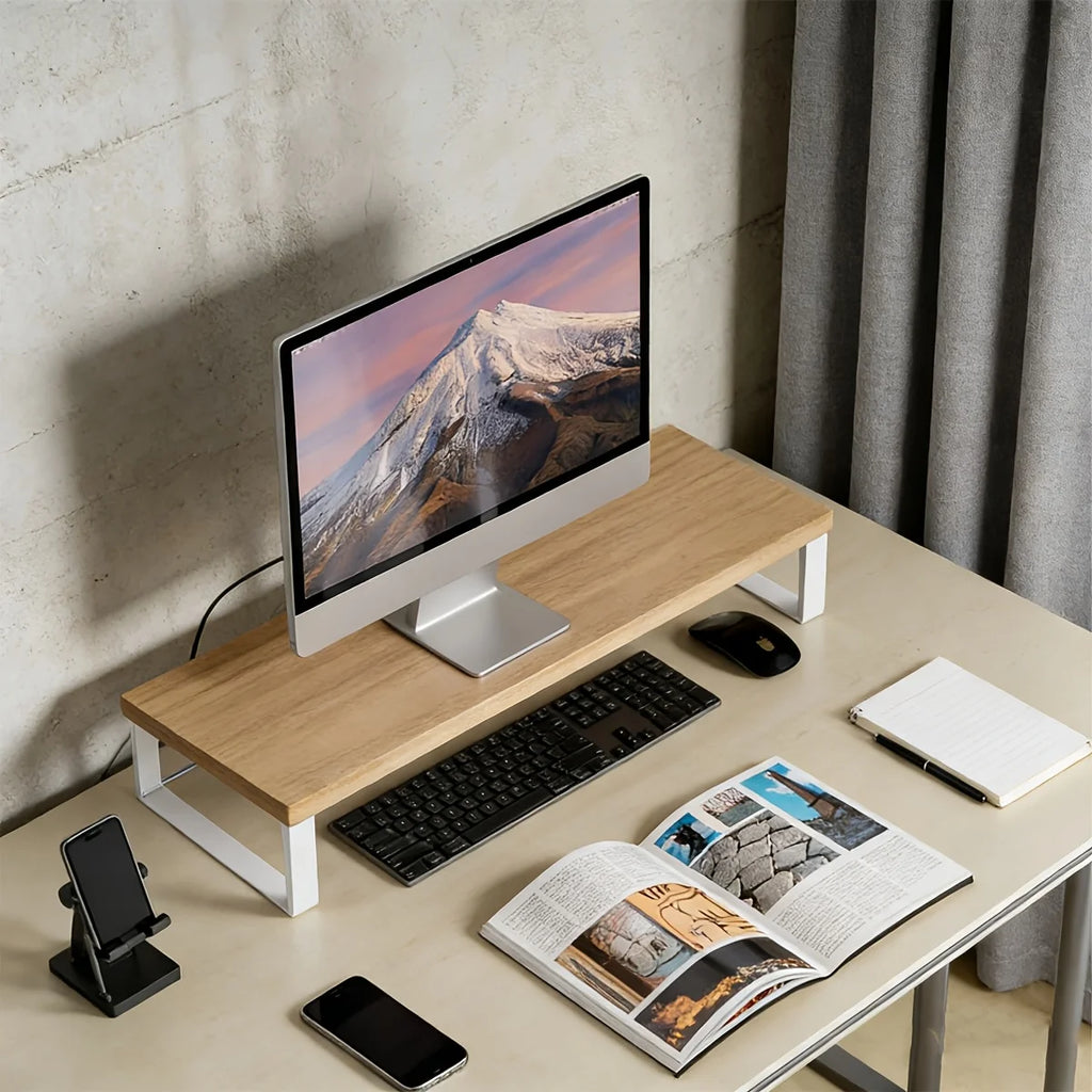 Cozya Lenna Minimalist Monitor Shelf — Cozya Modern Desks & Workspace Accessories