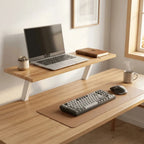 Cozya Halden Floating Wood Grain Riser — Cozya Modern Desks & Workspace Accessories — view 2