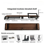 Cozya Aske Modular Walnut Riser System — Cozya Modern Desks & Workspace Accessories — view 4