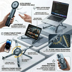 Cozya Pella Fold-Flat Aluminium Phone Stand — Cozya Modern Desks & Workspace Accessories — view 4