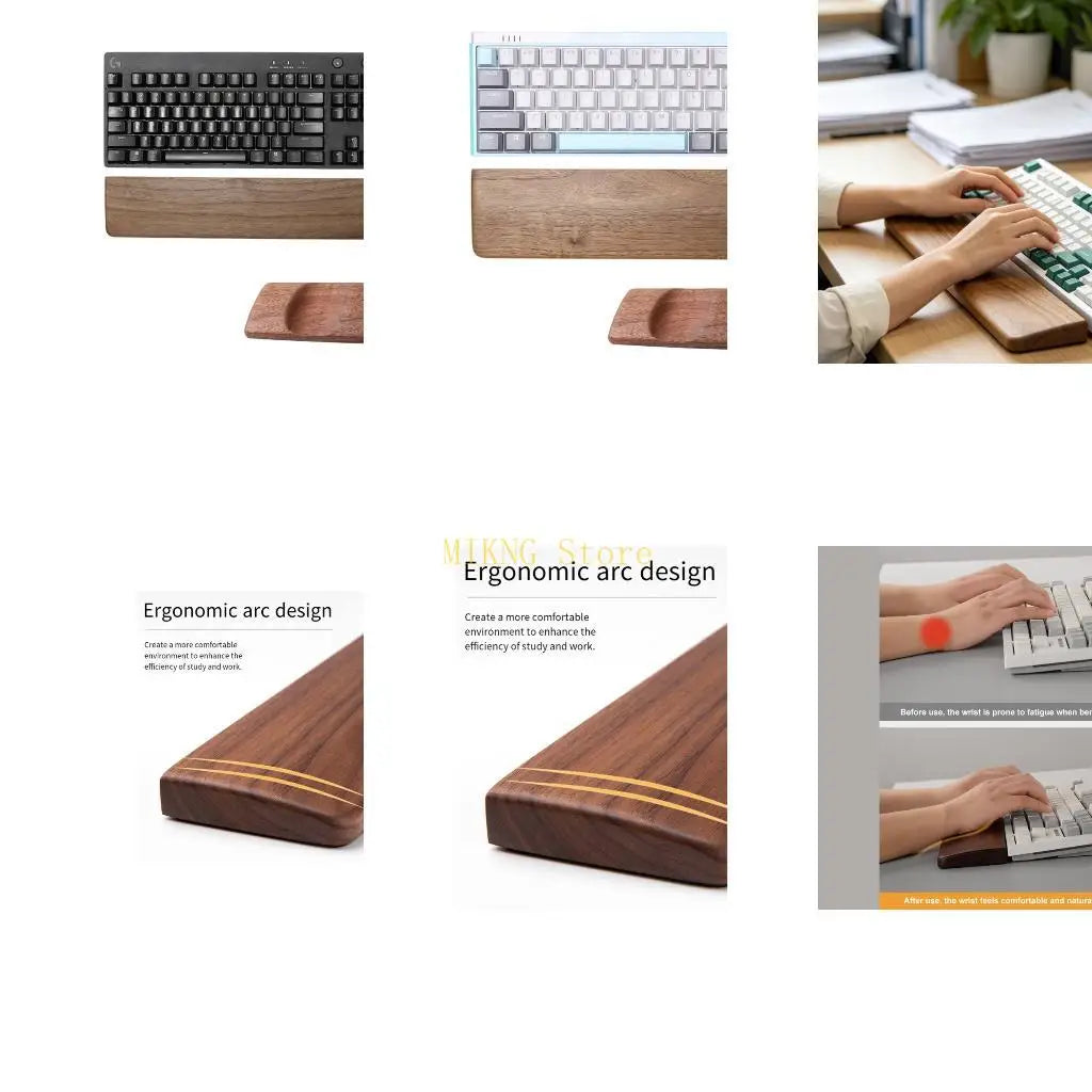 Cozya Birk Wooden Keyboard Wrist Rest — Cozya Modern Desks & Workspace Accessories