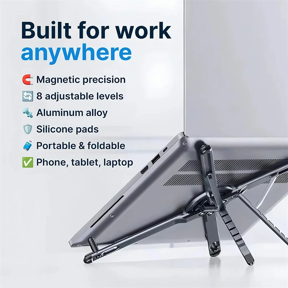 Cozya Pella Fold-Flat Aluminium Phone Stand — Cozya Modern Desks & Workspace Accessories — view 5