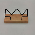 Cozya Kiva Wood and Steel Card Stand — Cozya Modern Desks & Workspace Accessories — view 3