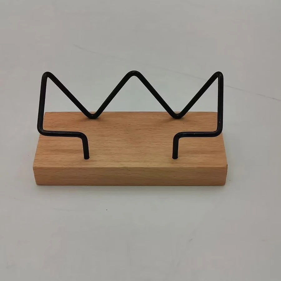 Cozya Kiva Wood and Steel Card Stand — Cozya Modern Desks & Workspace Accessories — view 3