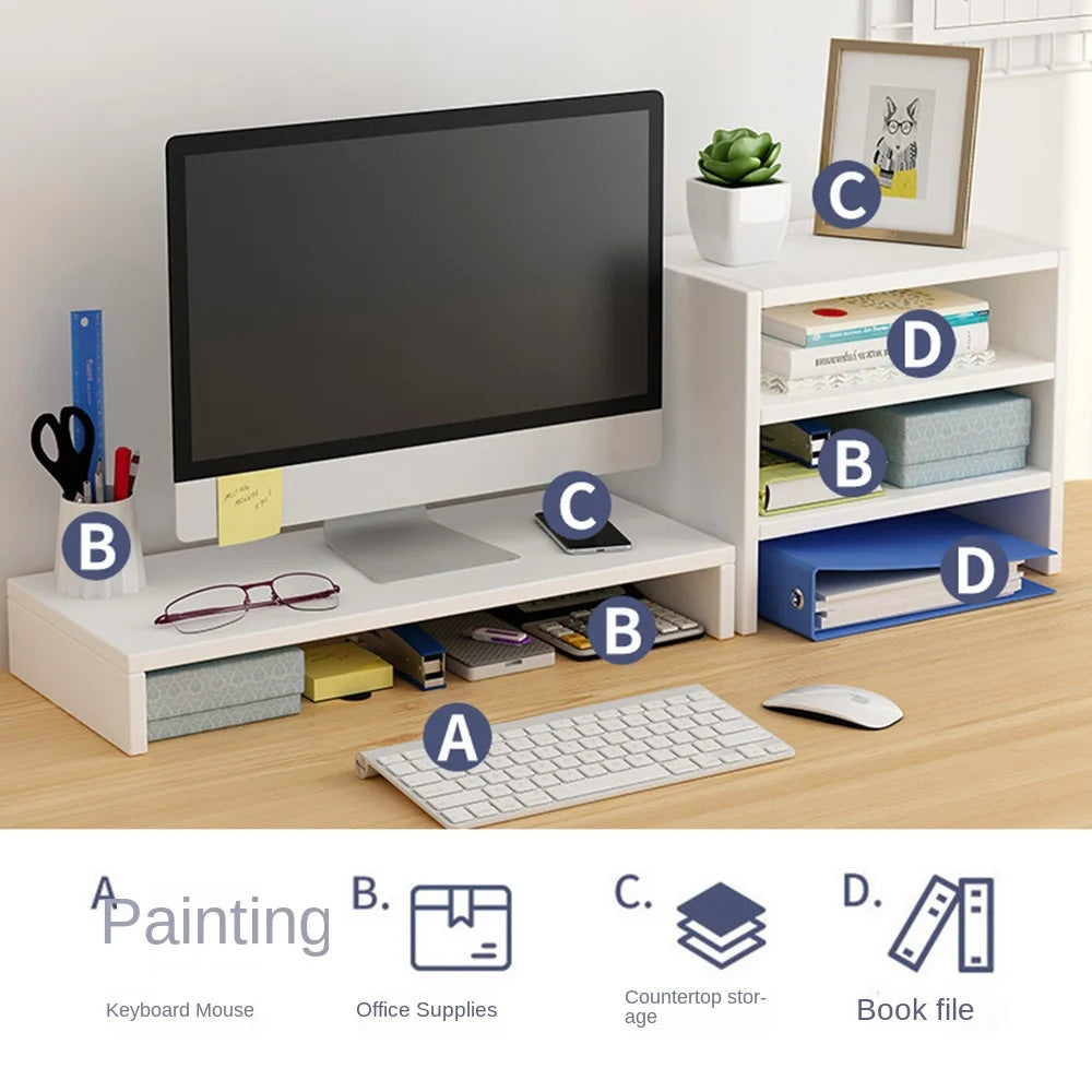 Cozya Brae Double-Deck Laptop Riser — Cozya Modern Desks & Workspace Accessories — view 2