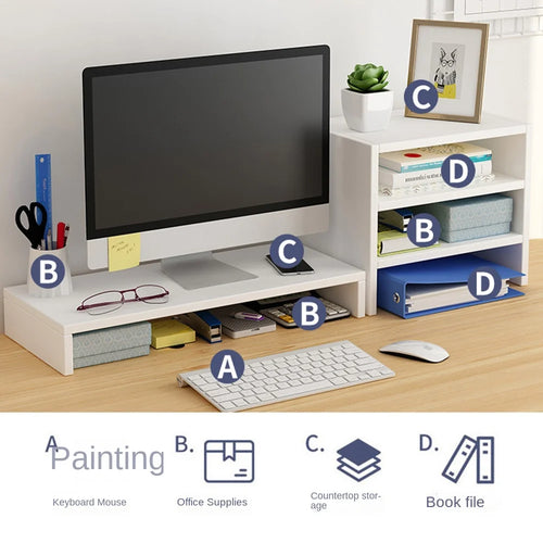 Cozya Brae Double-Deck Laptop Riser — Cozya Modern Desks & Workspace Accessories — view 2