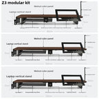 Cozya Aske Modular Walnut Riser System — Cozya Modern Desks & Workspace Accessories