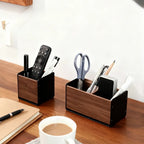 Cozya Lund Walnut and Aluminium Desk Caddy — Cozya Modern Desks & Workspace Accessories