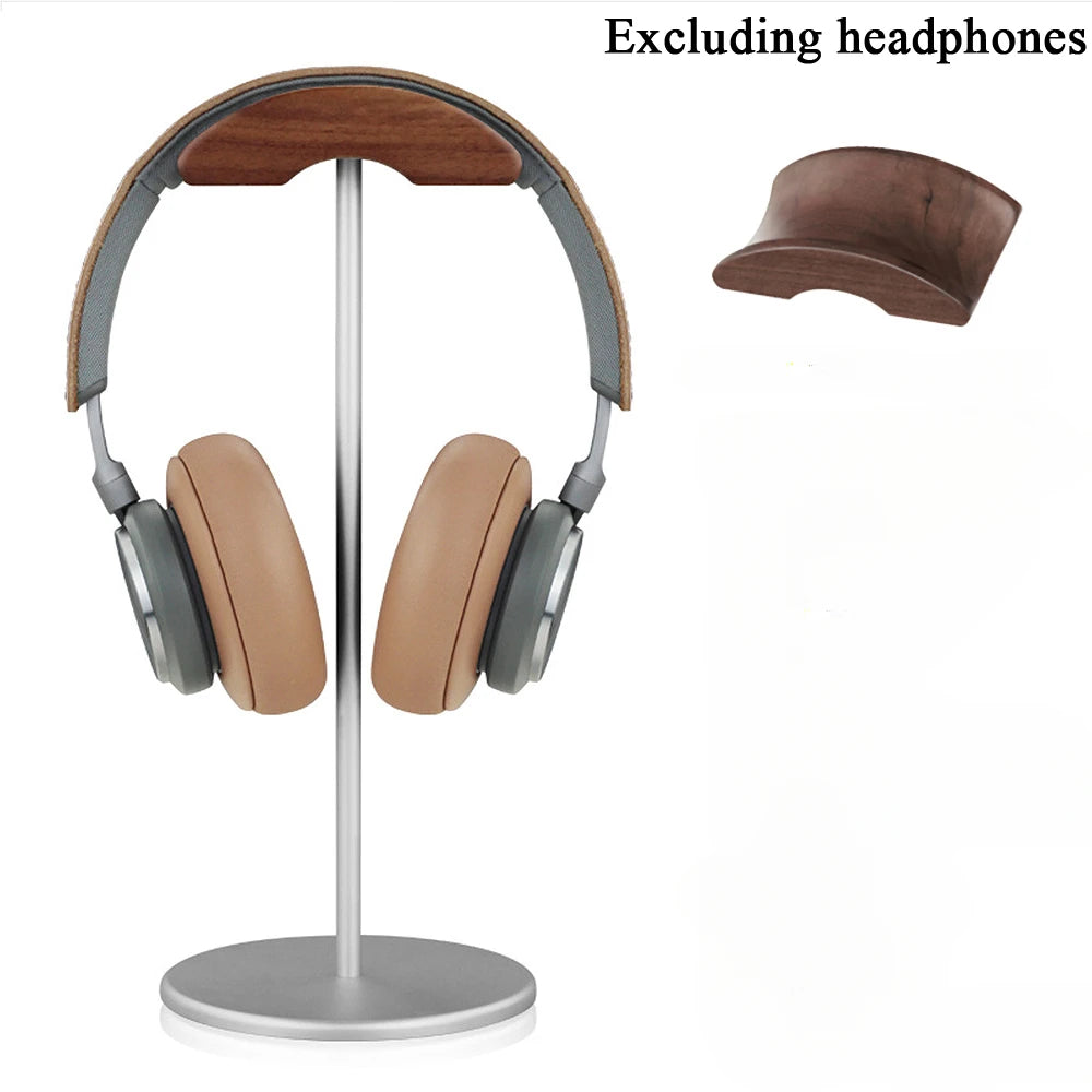 Cozya Tove Walnut and Aluminium Headphone Stand — Cozya Modern Desks & Workspace Accessories — view 5