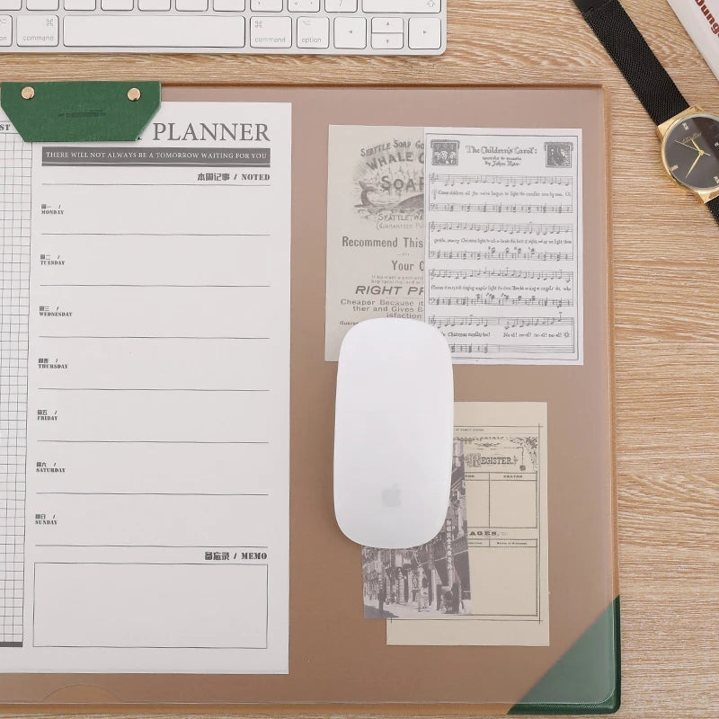 Cozya Linn Dual-Tone Desk Pad — Cozya Modern Desks & Workspace Accessories — view 3