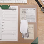 Cozya Linn Dual-Tone Desk Pad — Cozya Modern Desks & Workspace Accessories — view 3