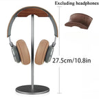 Cozya Tove Walnut and Aluminium Headphone Stand — Cozya Modern Desks & Workspace Accessories — view 4