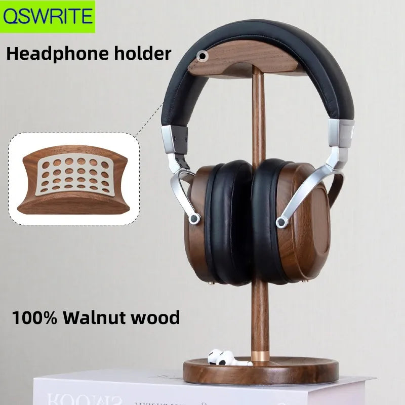 Cozya Soren Walnut Headphone Perch — Cozya Modern Desks & Workspace Accessories