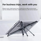 Cozya Pella Fold-Flat Aluminium Phone Stand — Cozya Modern Desks & Workspace Accessories — view 3