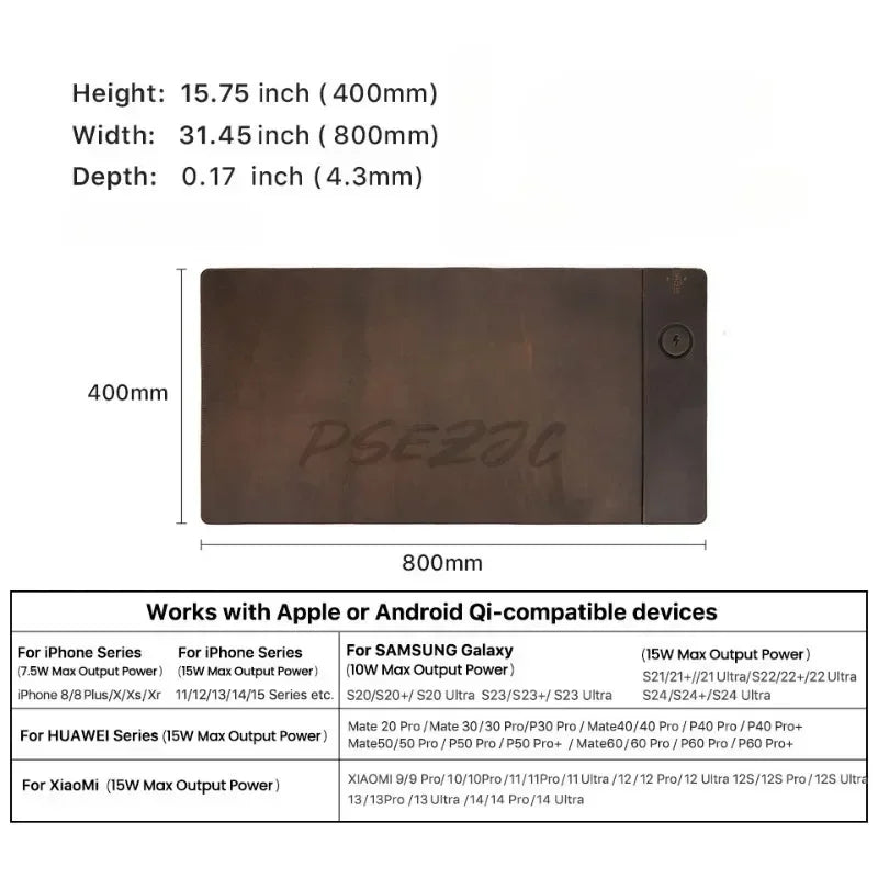 Cozya Ravn Oversized Vegan Leather Desk Mat — Cozya Modern Desks & Workspace Accessories — view 2