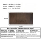 Cozya Ravn Oversized Vegan Leather Desk Mat — Cozya Modern Desks & Workspace Accessories — view 2