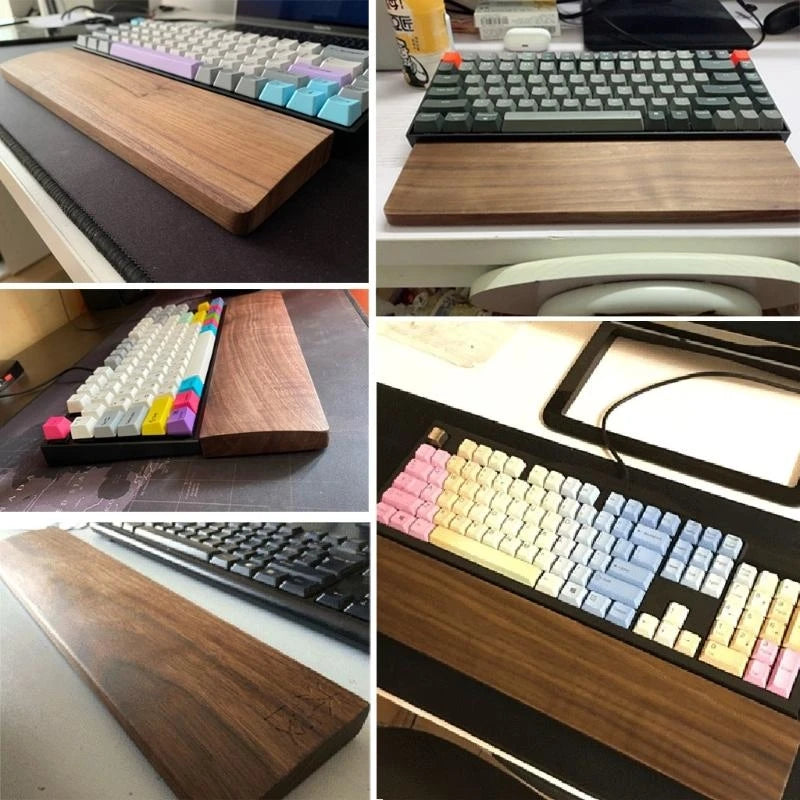 Cozya Alva Walnut Wrist Rest — Cozya Modern Desks & Workspace Accessories — view 3