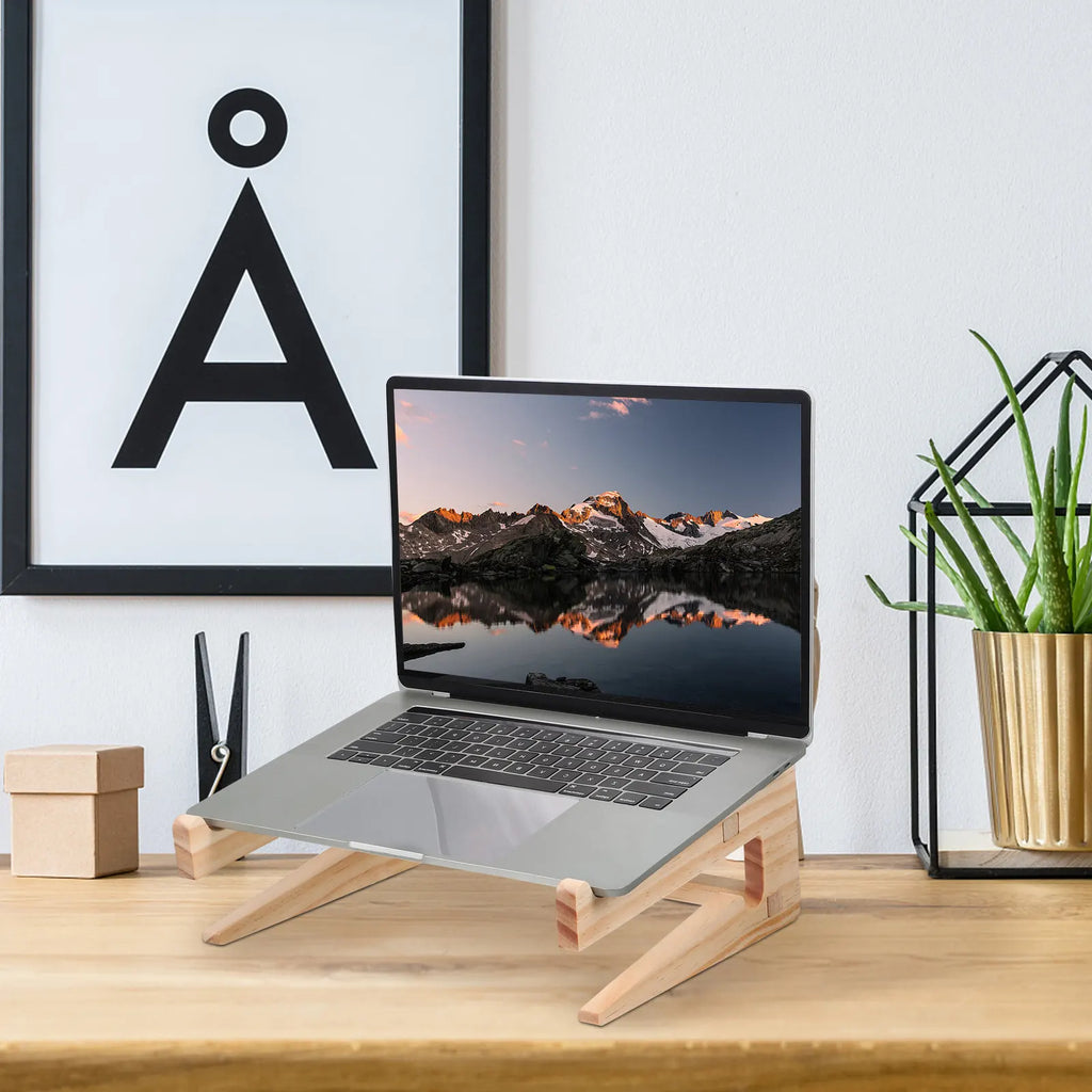 Cozya Aurel Adjustable Wood Laptop Stand — Cozya Modern Desks & Workspace Accessories