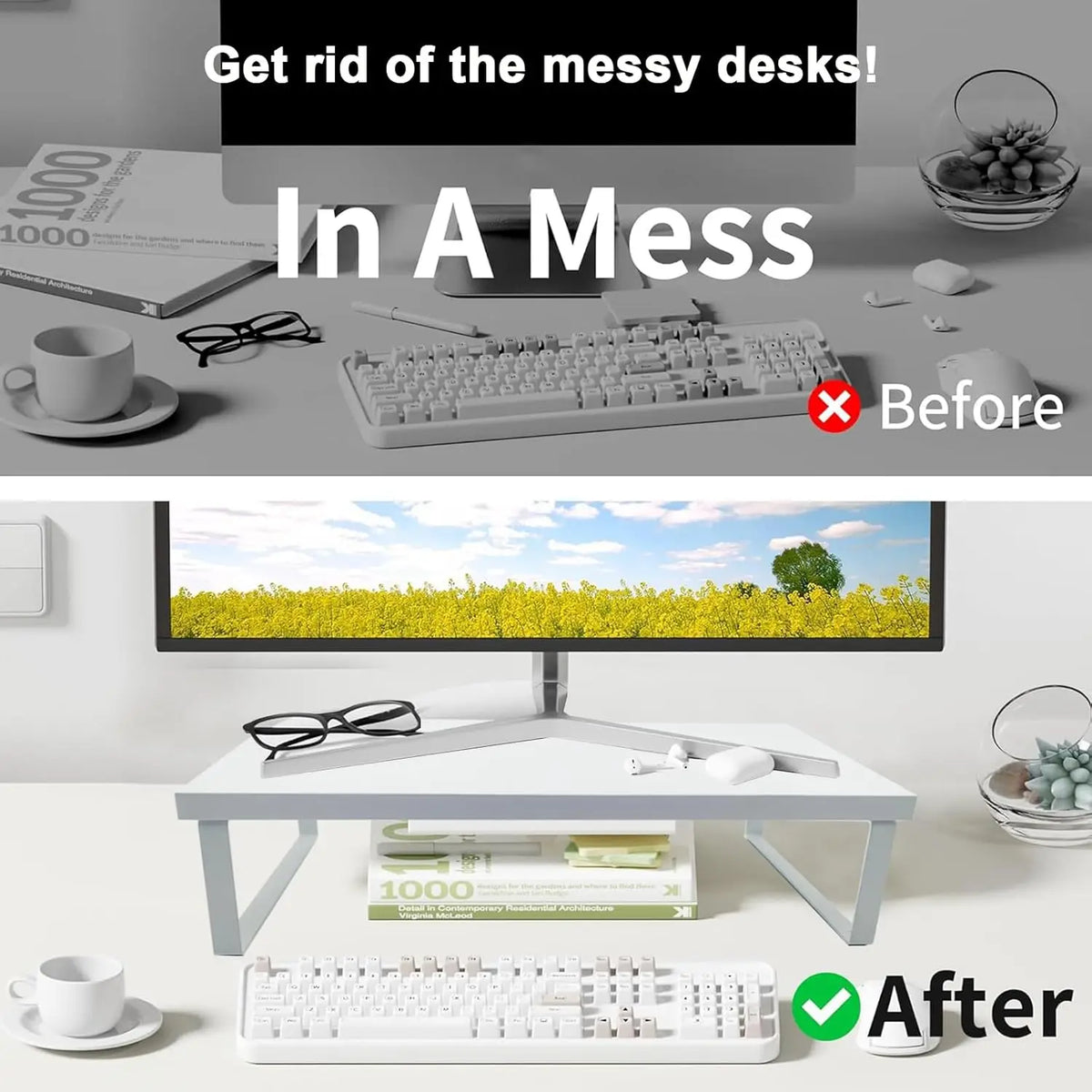 Cozya Marn Heavy-Duty Screen Riser — Cozya Modern Desks & Workspace Accessories — view 5