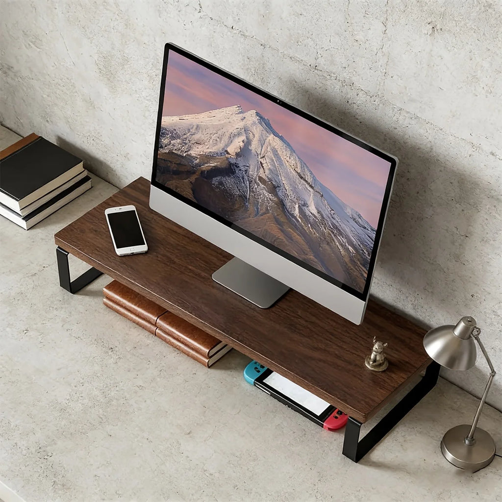 Cozya Calder Industrial Wood-Top Riser — Cozya Modern Desks & Workspace Accessories — view 5