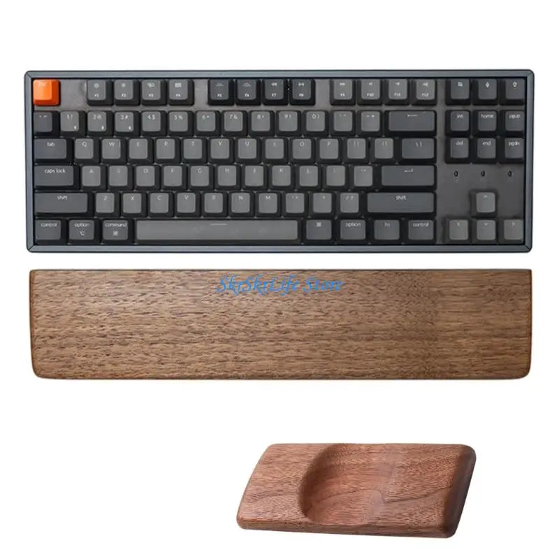 Cozya Ovik Pair Wood Wrist Rest Set — Cozya Modern Desks & Workspace Accessories — view 3