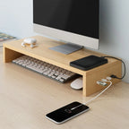 Cozya Nordal Powered Monitor Riser with USB Hub — Cozya Modern Desks & Workspace Accessories