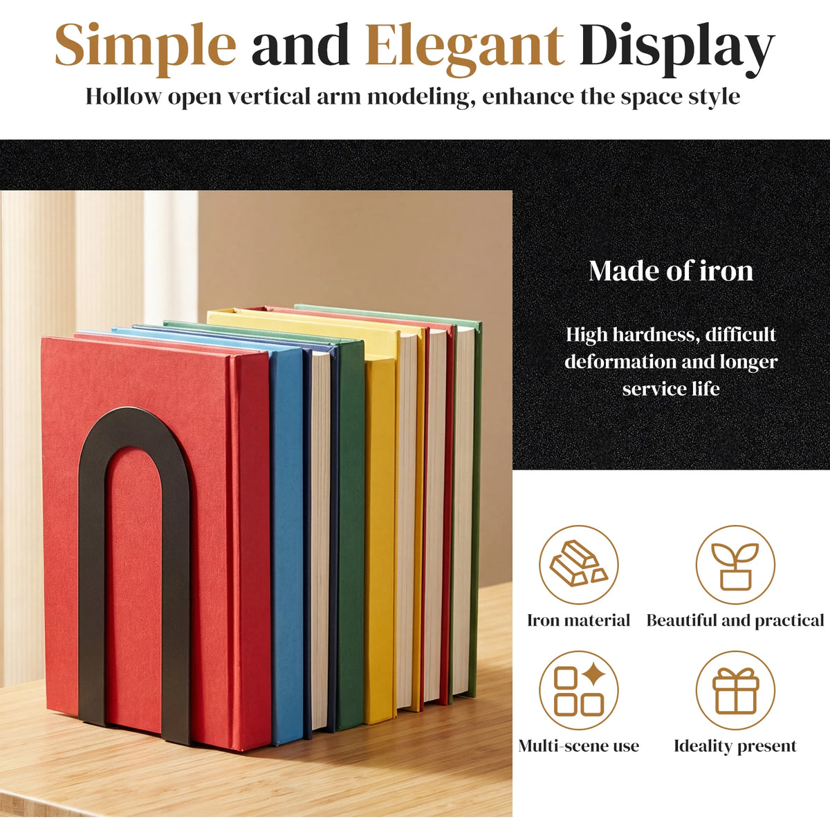 Cozya Grove Six-Piece Bookend Set — Cozya Modern Desks & Workspace Accessories — view 2