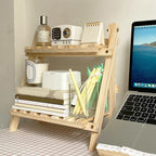 Cozya Fossa Folding Two-Tier Shelf — Cozya Modern Desks & Workspace Accessories — view 2