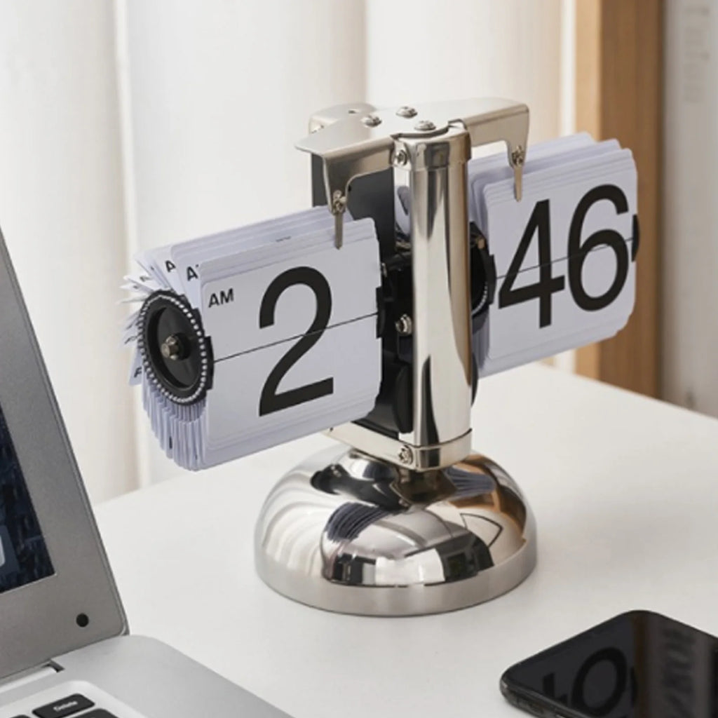 Cozya Tempo Flip Desk Clock — Cozya Modern Desks & Workspace Accessories